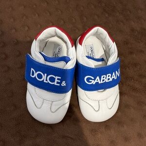 Dolce & Gabbana Kids White and Blue Shoes